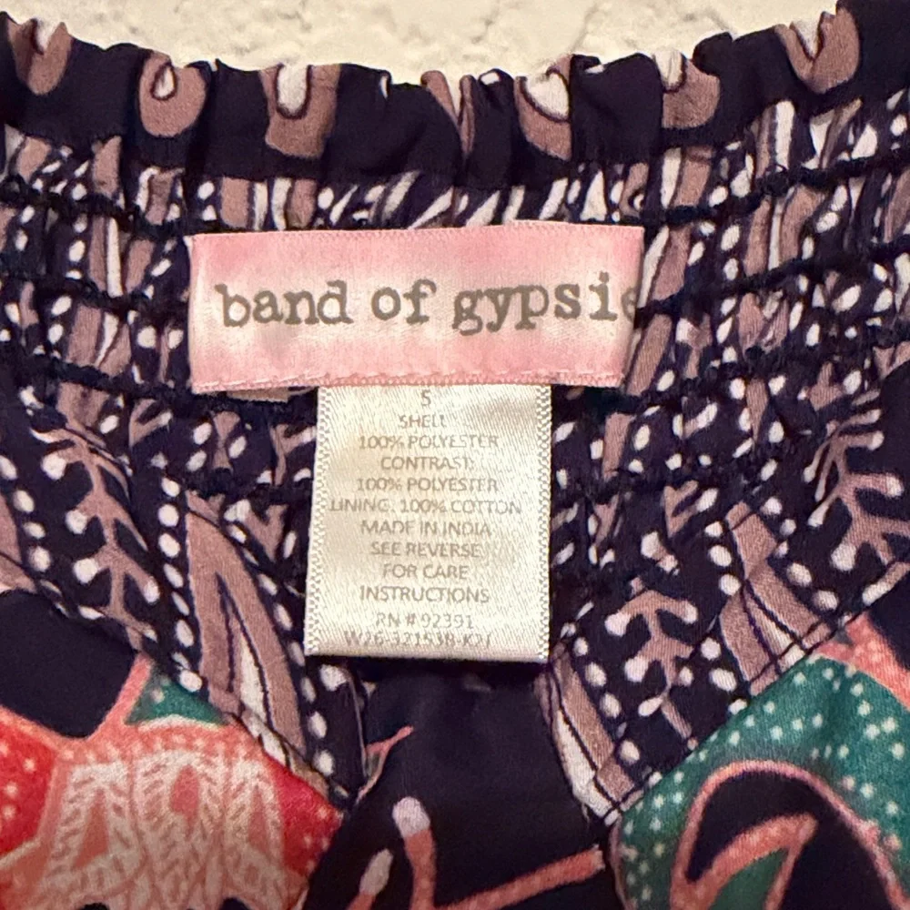 Band Of Gypsies Floral Fit & Flare Spaghetti Strap Mini Dress - Picture 2 of 6